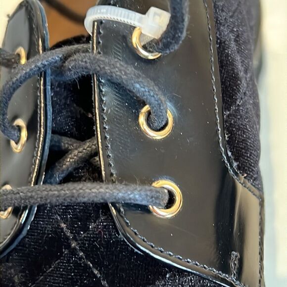 Ron White Quint Calf Quilted Velvet Lace Up Oxford Size 36 Nwot Made In Italy - Picture 15 of 16